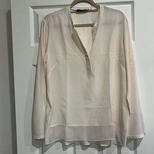Elie Tahari Cream Silk Blouse